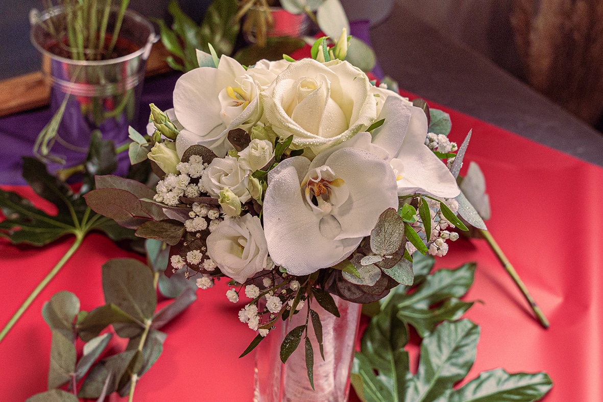 Bouquet de mariée blanc