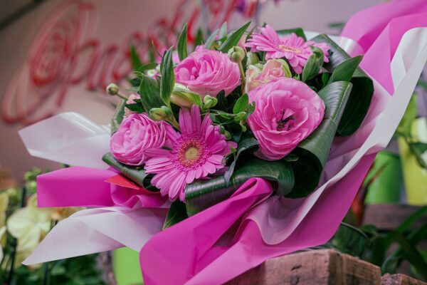 Fleurs à offrir tonalités roses